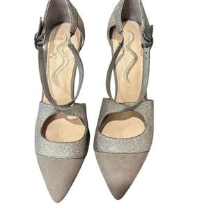 Nina Silver and Gray Heels